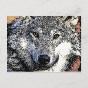Wolf Eyes Artwork Briefkaart