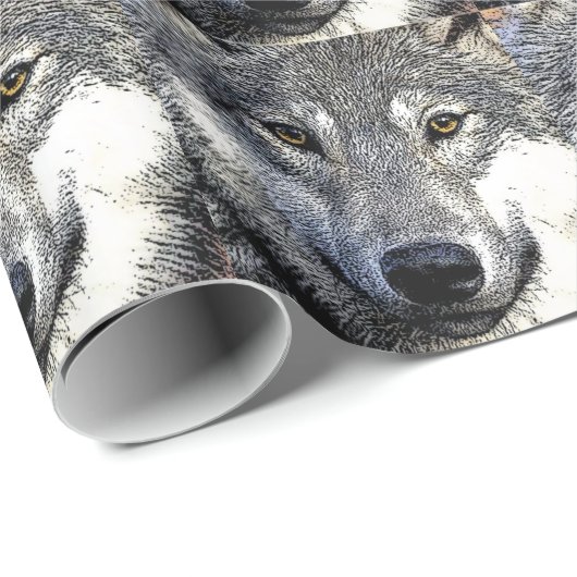 Wolf Eyes Artwork Cadeaupapier (Rol Hoek)