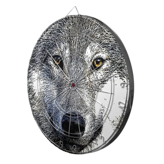 Wolf Eyes Artwork Dartbord (Voorkant Rechts)