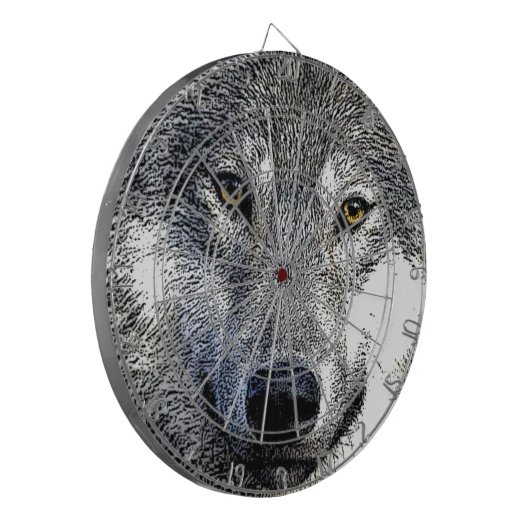Wolf Eyes Artwork Dartbord (Voorkant Links)
