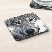 Wolf Eyes Artwork Drankjes Onderzetter (Linkerzijde)