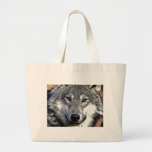 Wolf Eyes Artwork Grote Tote Bag
