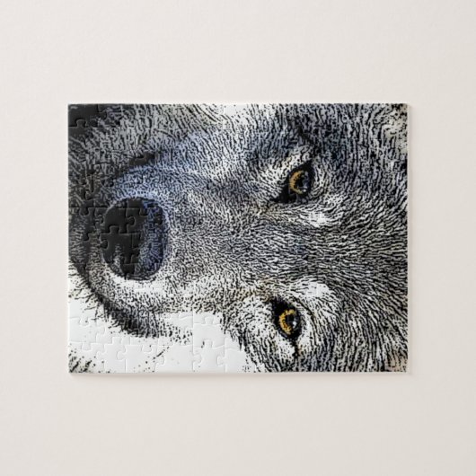 Wolf Eyes Artwork Legpuzzel (Horizontaal)
