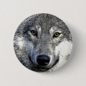 Wolf Eyes Artwork Ronde Button 5,7 Cm (Voorkant)
