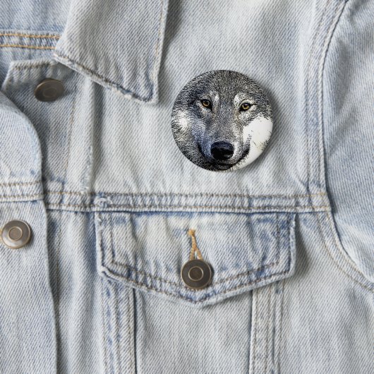 Wolf Eyes Artwork Ronde Button 5,7 Cm (In situ)