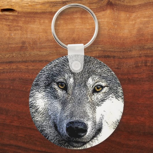 Wolf Eyes Artwork Sleutelhanger (Voorkant)