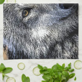 Wolf Eyes Artwork Theedoek (Gevouwen)