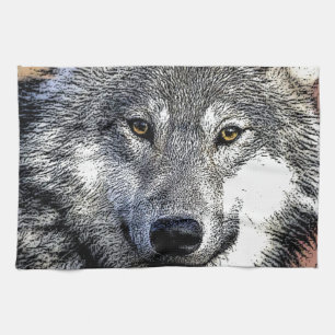 Wolf Eyes Artwork Theedoek