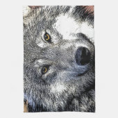 Wolf Eyes Artwork Theedoek (Verticaal)