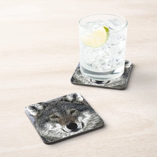 Wolf Eyes Bier Onderzetter (Rechterzijde)