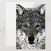 Wolf Eyes Briefpapier (Voorkant / Achterkant)