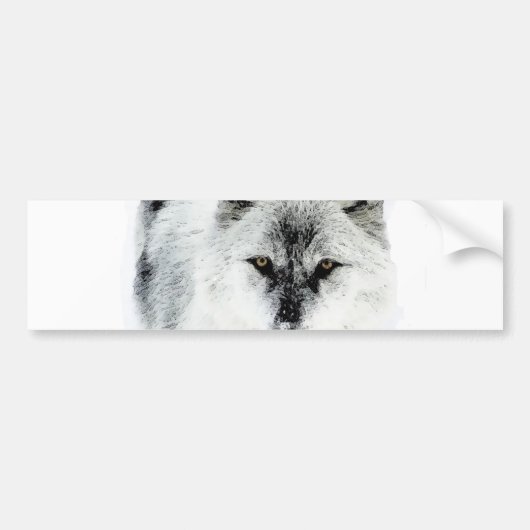 Wolf Eyes Bumpersticker (Voorkant)
