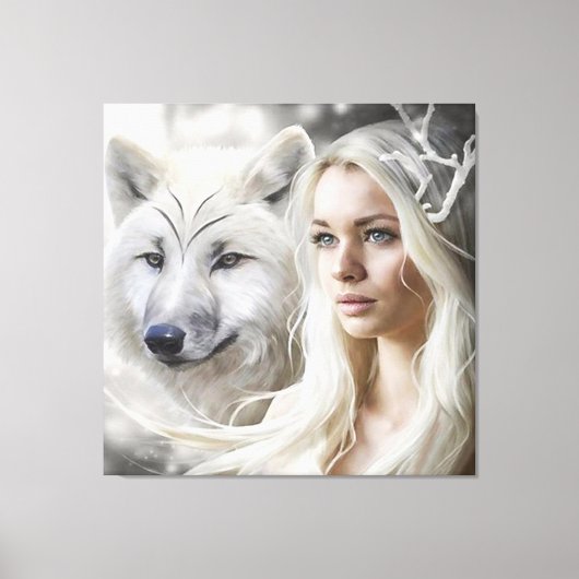 Wolf Eyes Canvas Afdruk (Voorkant)