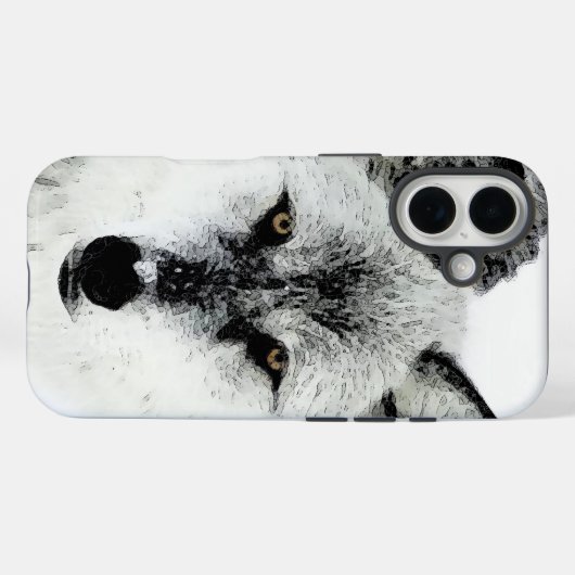 Wolf Eyes Case-Mate iPhone Case (Achterkant (horizontaal))
