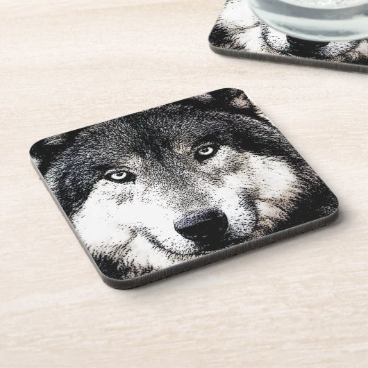 Wolf Eyes Drankjes Onderzetter (Linkerzijde)