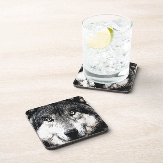 Wolf Eyes Drankjes Onderzetter (Rechterzijde)