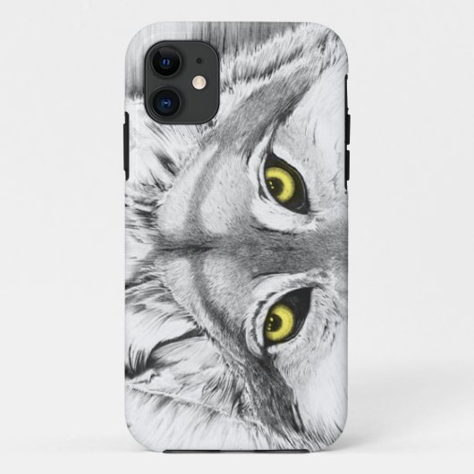Wolf Eyes (gele ogen) Case-Mate iPhone Case (Achterkant)