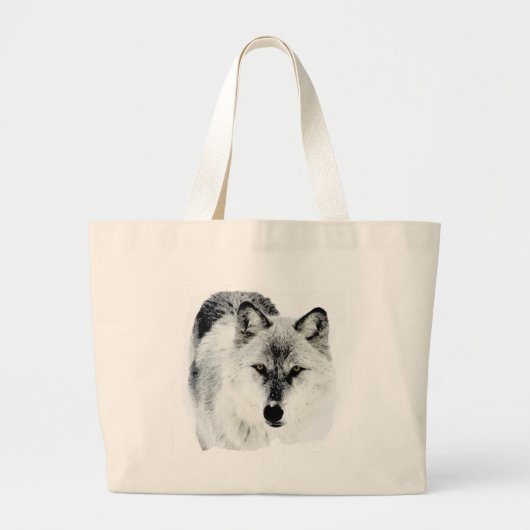 Wolf Eyes Grote Tote Bag (Voorkant)