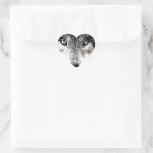 Wolf Eyes Hart Sticker (Tas)