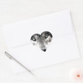 Wolf Eyes Hart Sticker (Envelop)