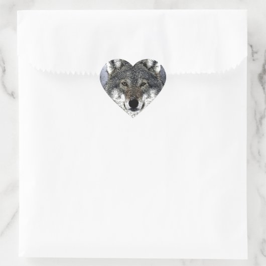 Wolf Eyes Hart Sticker (Tas)