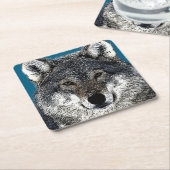 Wolf Eyes Kartonnen Onderzetters (Schuin)