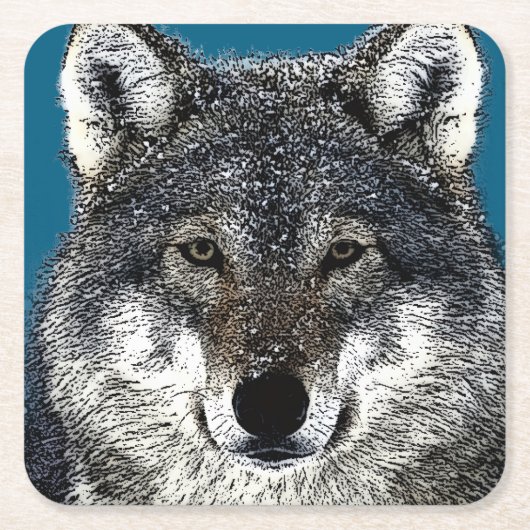 Wolf Eyes Kartonnen Onderzetters (Voorkant)