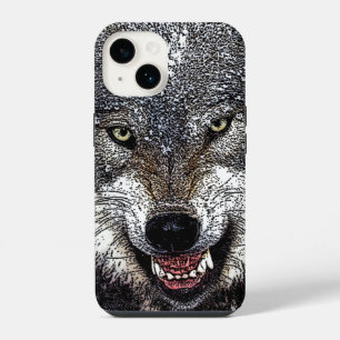 Wolf Eyes Kunstwerk iPhone 14 Hoesje