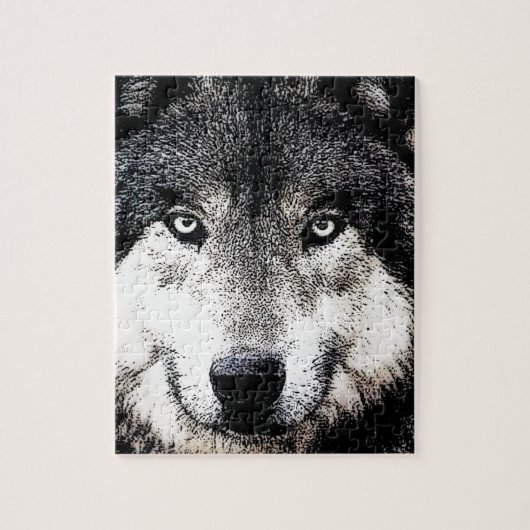 Wolf Eyes Legpuzzel (Verticaal)