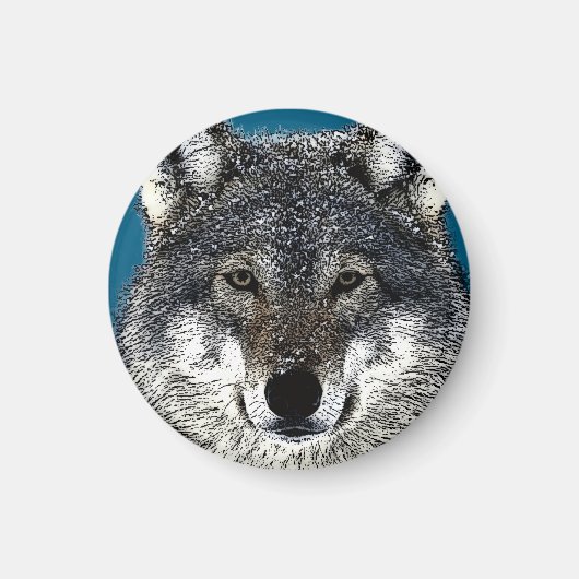 Wolf Eyes Magneet (Voorkant)