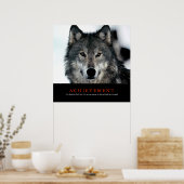 Wolf Eyes Motivatie Achievement Poster (Keuken)