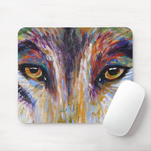 Wolf Eyes Mousepad Muismat (Met muis)