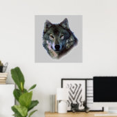 Wolf Eyes Poster Print (Thuiskantoor)