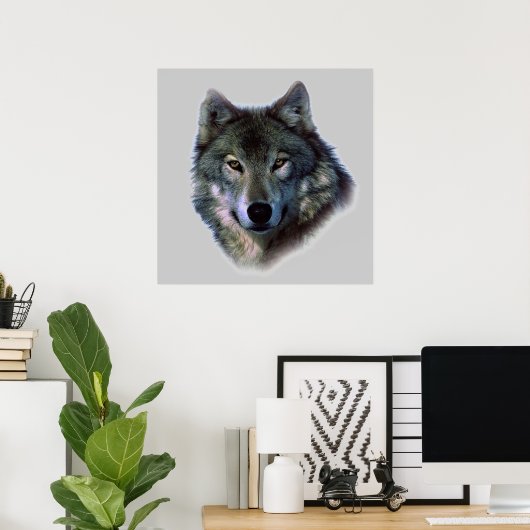 Wolf Eyes Poster Print (Thuiskantoor)