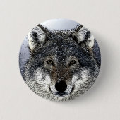 Wolf Eyes Ronde Button 5,7 Cm (Voorkant)