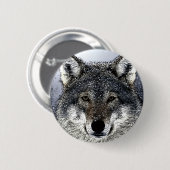 Wolf Eyes Ronde Button 5,7 Cm (Voorkant /achterkant)