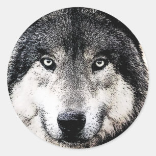 Wolf Eyes Ronde Sticker
