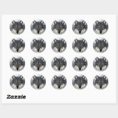 Wolf Eyes Ronde Sticker (Vel)