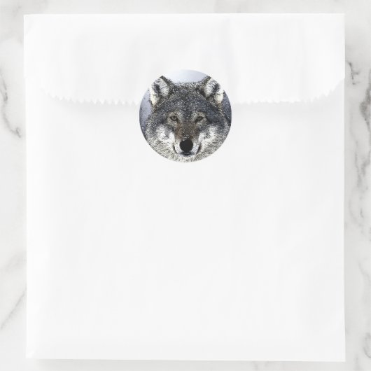 Wolf Eyes Ronde Sticker (Tas)