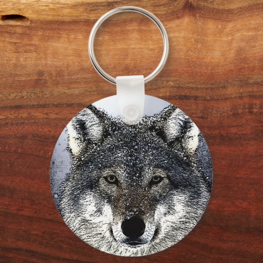 Wolf Eyes Sleutelhanger (Voorkant)