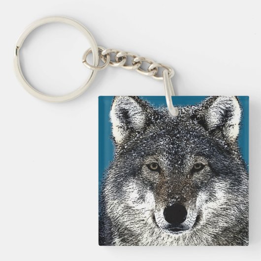 Wolf Eyes Sleutelhanger (voorkant)