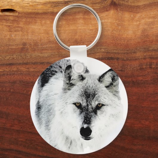 Wolf Eyes Sleutelhanger (Voorkant)