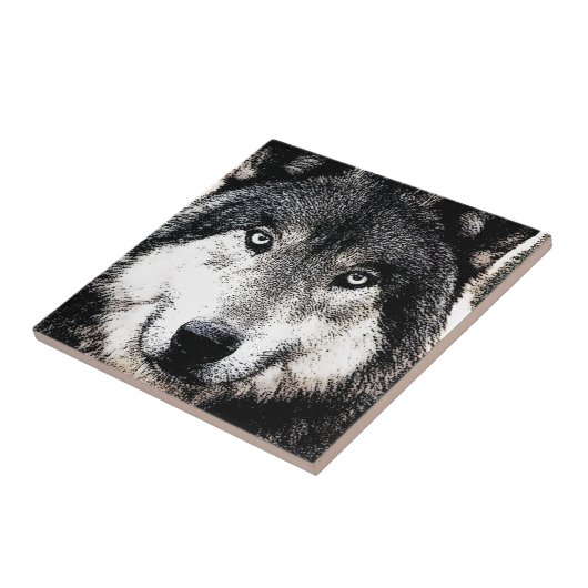 Wolf Eyes Tegeltje (Zijkant)