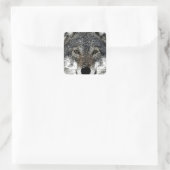 Wolf Eyes Vierkante Sticker (Tas)