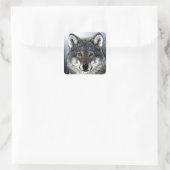 Wolf Eyes Vierkante Sticker (Tas)