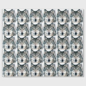 Wolf Eyes wild natuur animal Print Cadeaupapier (Vlak)