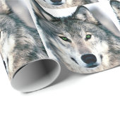 Wolf Eyes wild natuur animal Print Cadeaupapier (Rol Hoek)