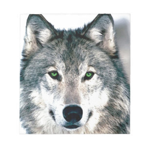 Wolf Eyes wild natuur animal Print Notitieblok
