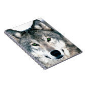 Wolf Eyes wild natuur animal Print Notitieboek (Rechterzijde)