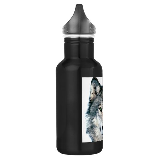 Wolf Eyes wild natuur animal Print Waterfles (Links)